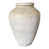 Jarre en terre cuite indienne beige