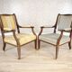 Set of 19th Century English Armchairs in Sheraton Style
