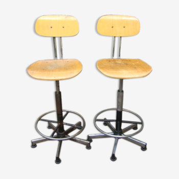 Pair of chairs industrial vintage