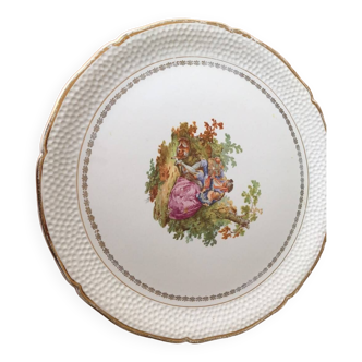 Vintage Assiette ancienne modèle Fragonard porcelaine