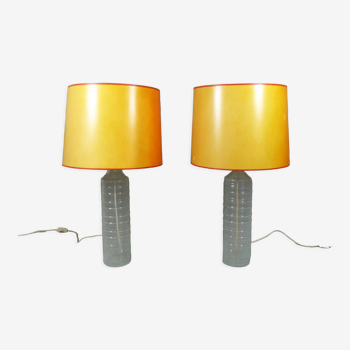Lampes de table en verre italien des années 1960