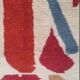 Magnificent handmade Berber rug, adorned with colourful geometric patterns.