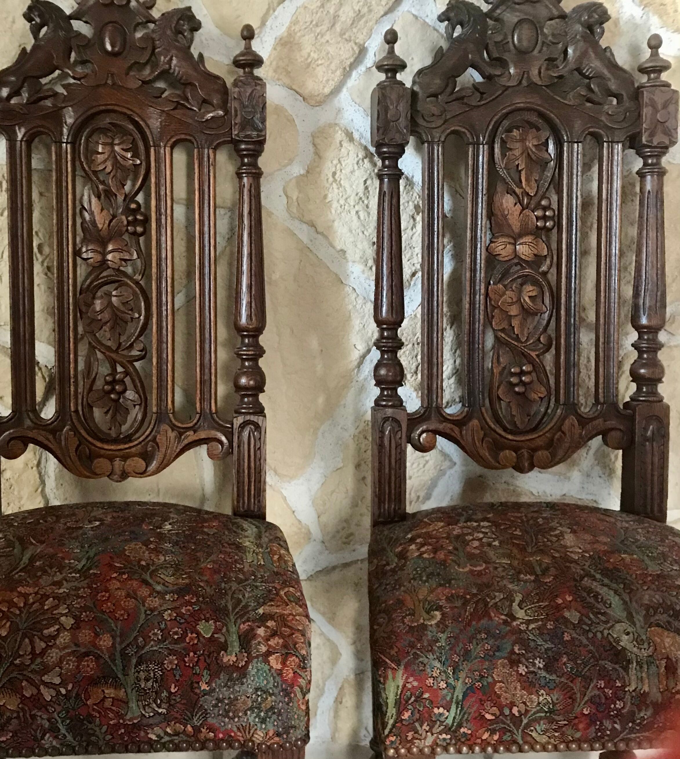 Pair of neogothic chairs