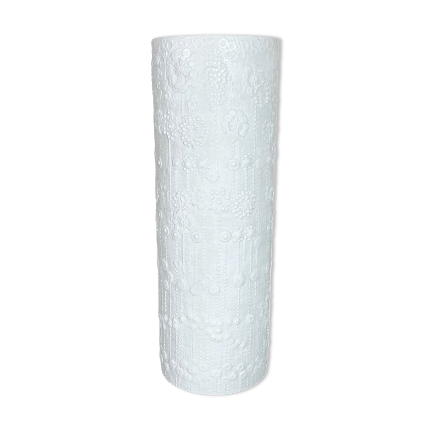Large OP Art Vase Porcelain Vase by Martin Freyer for Rosenthal, Germany