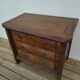 Commode en orme brutaliste