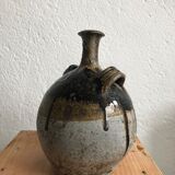 Old glazed terracotta jar