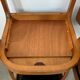 Lot 4 chairs in curved wood and leather design Baumann gondola model 60s vintage