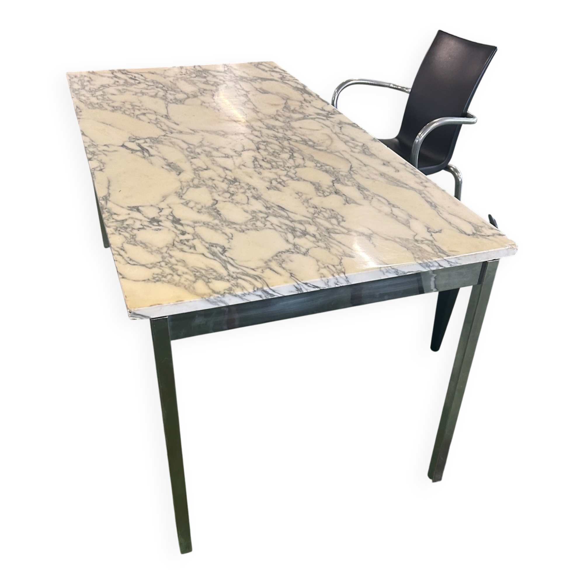 Marble and metal table by Florence Knoll 1960