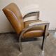Aviator chair - In walnut veneer and chrome metal - 1970s design