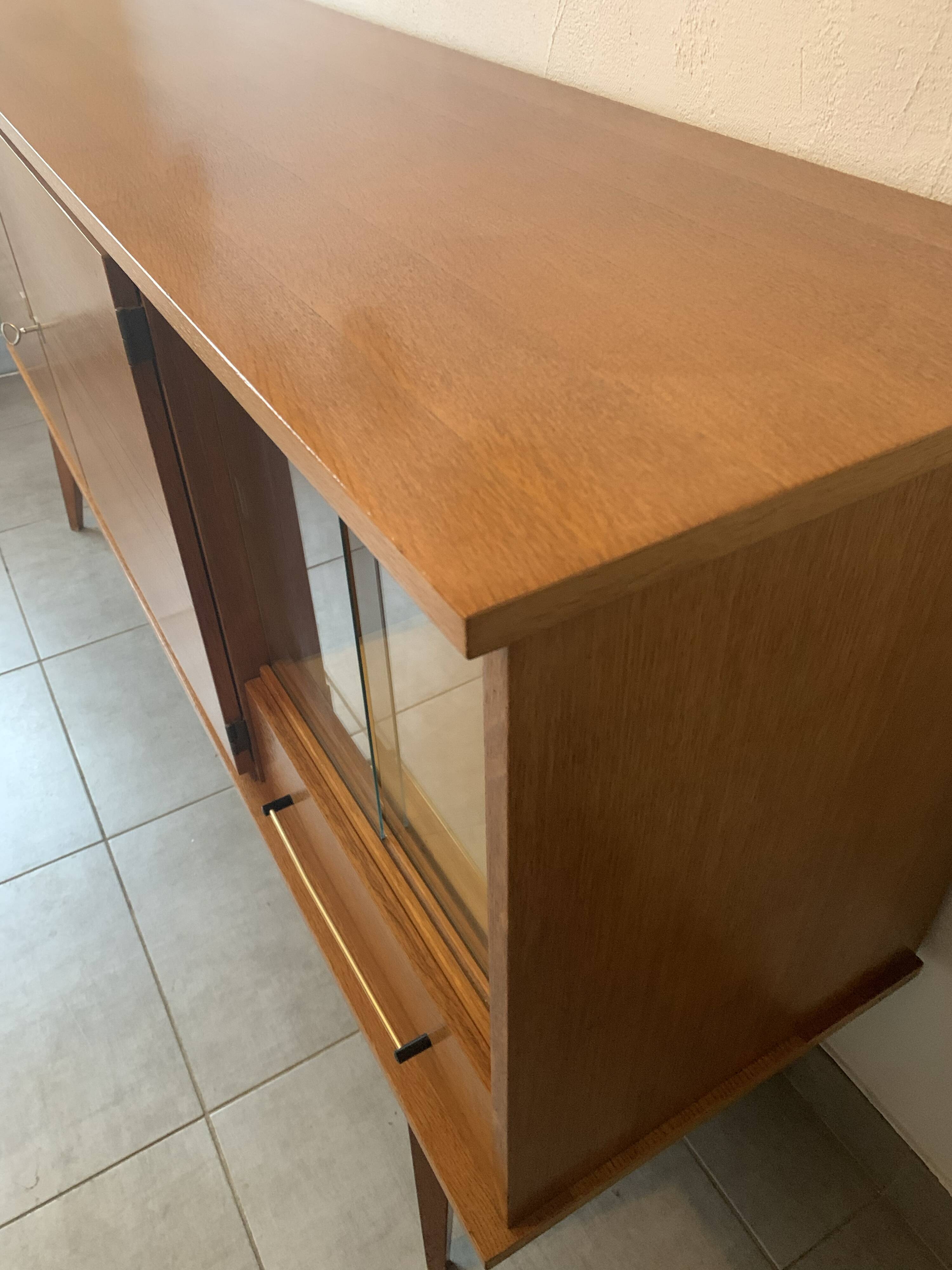 Vintage 1960s oak sideboard