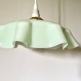 Mint green draped pendant light