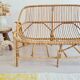 Antique rattan bench