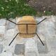 Woven rattan and metal chairs - 1950s/1960s
