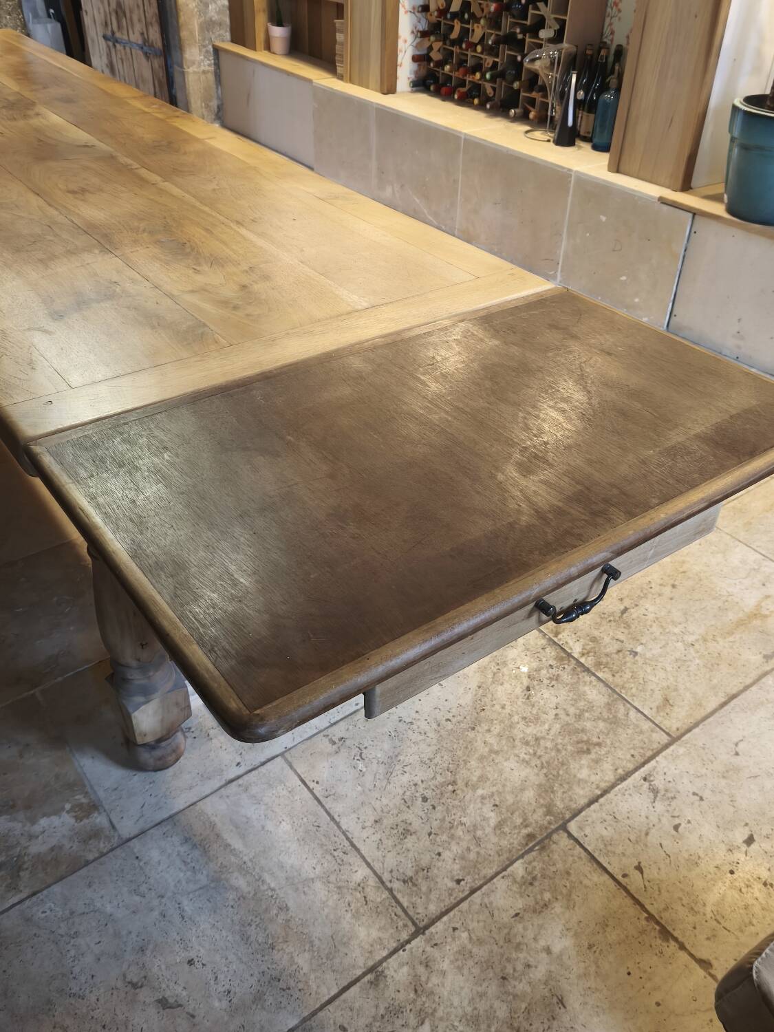 Large antique farmhouse table