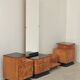 Jindrich Halabala dressing table and bedside tables for Up Zavody 1950