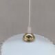 Suspension mini opaline ondulé