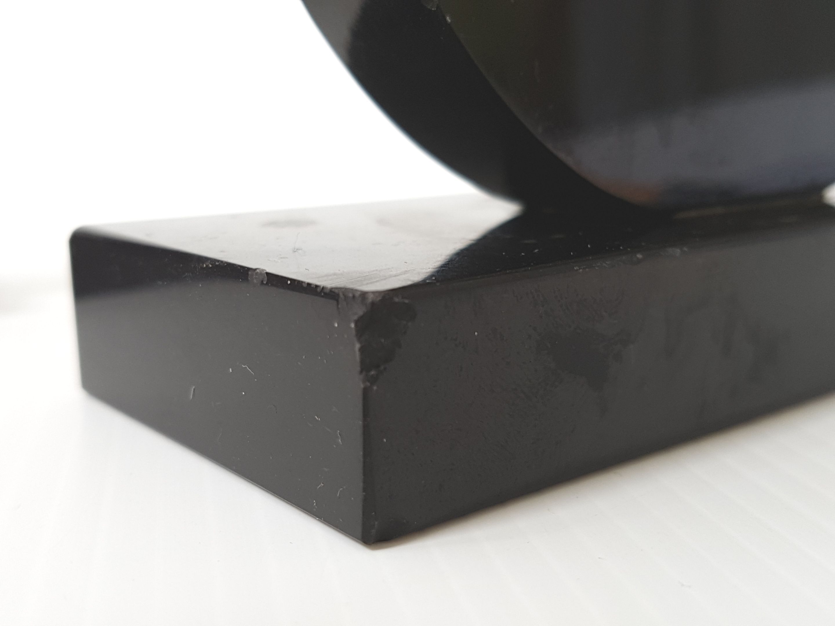 Pair of art deco marble bookends