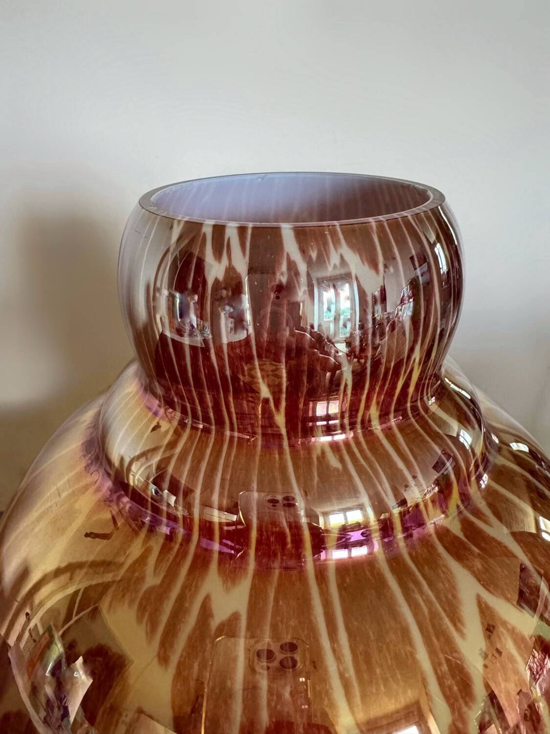 Art Deco iridescent glass vase, Germany