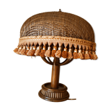 Bohemian rattan lamp