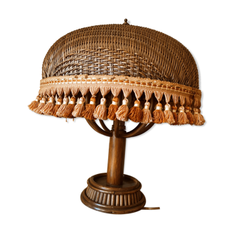 Bohemian rattan lamp