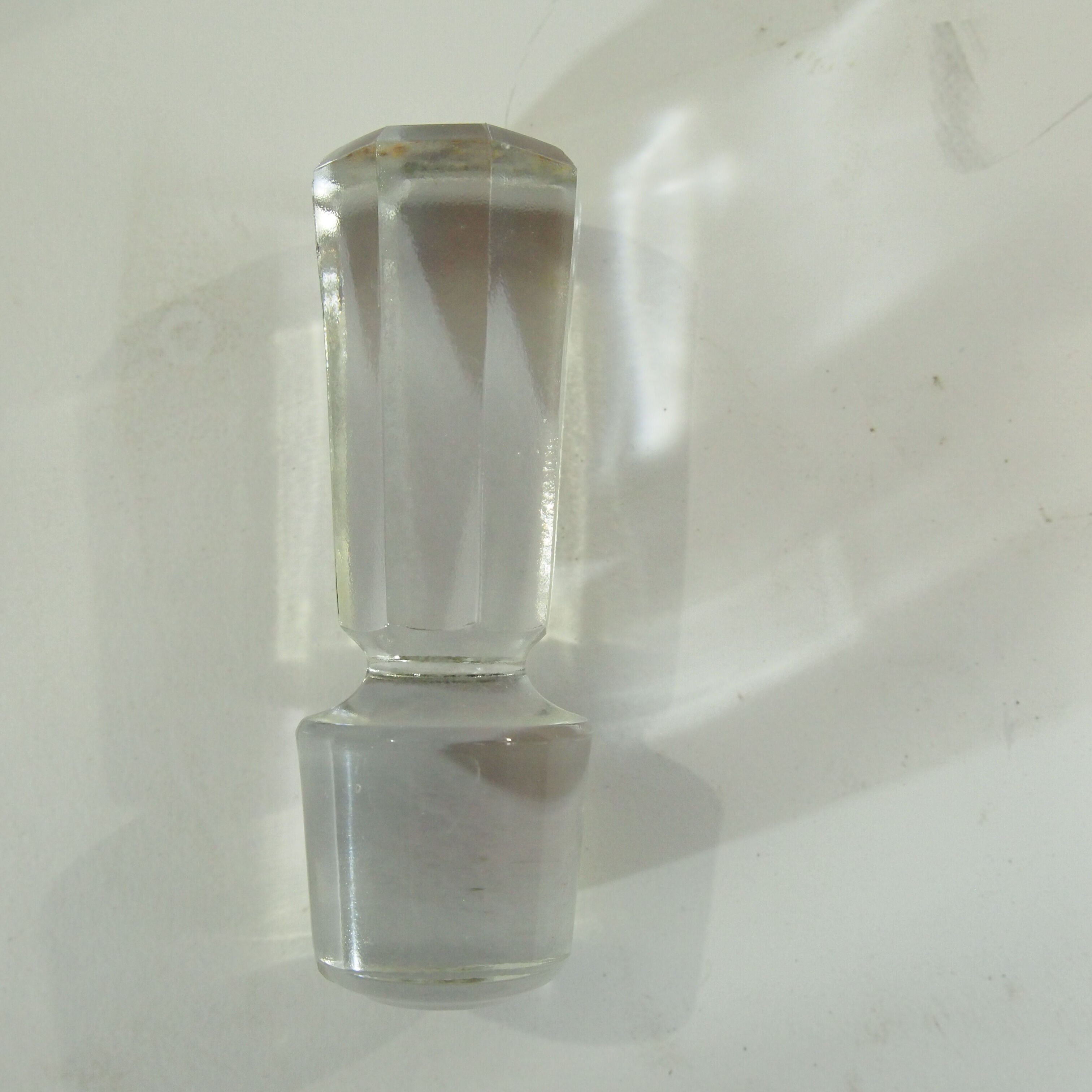 Crystal liqueur carafe Vanne le Chatel vintage