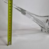 Vintage asymmetrical "Splash" crystal cup, 65 cm