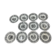 Set of 11 plates Creil Montereau LM & Cie