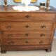 Louis-Philippe chest of drawers in solid wood
