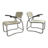Bauhaus style arm chairs, easy chairs, Auping, The Netherlands, 1930s