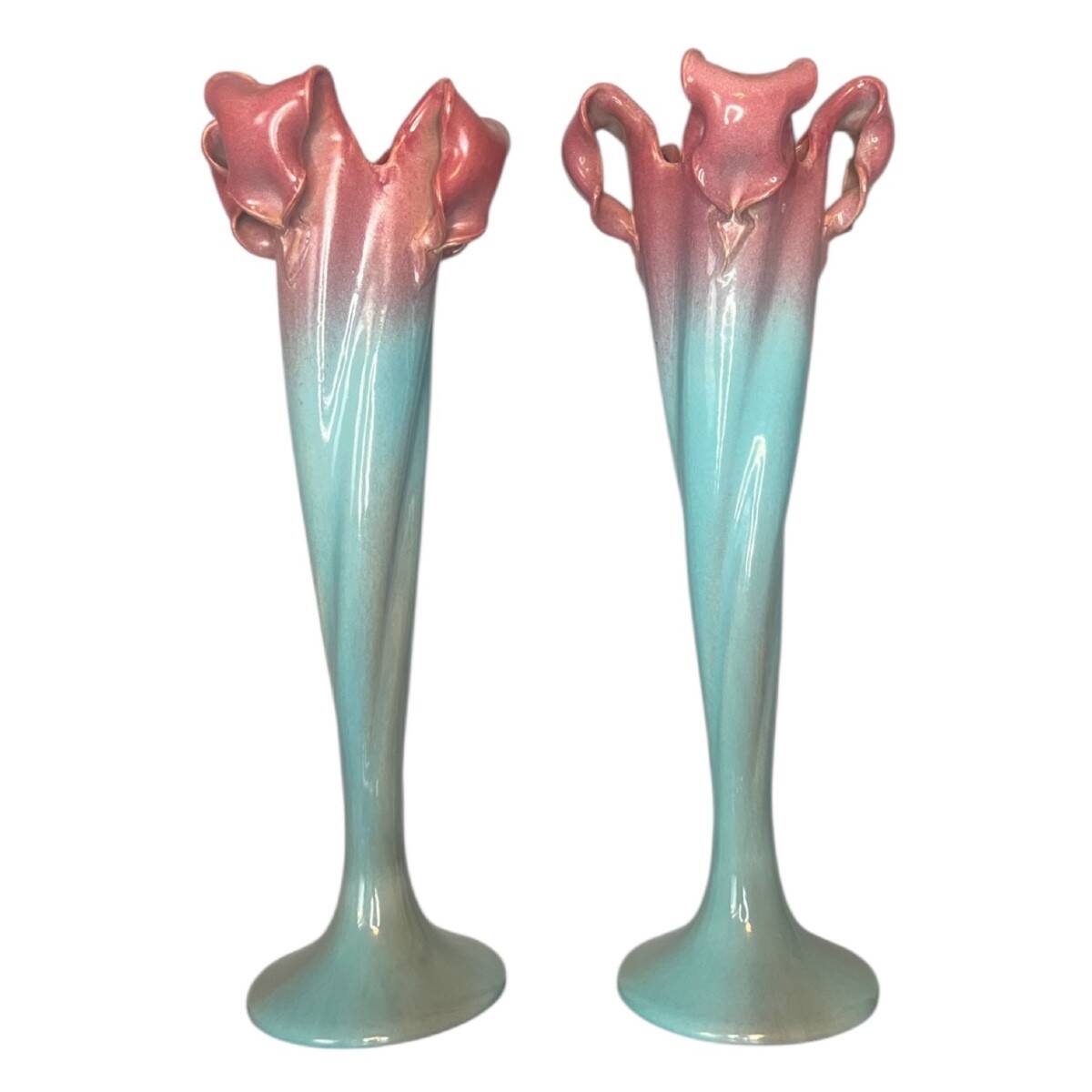 Pair of large Art Nouveau vases