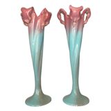 Pair of large Art Nouveau vases