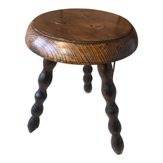 1970 vintage chestnut stool