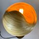 Table lamp in bronze and bamboo Dutch design