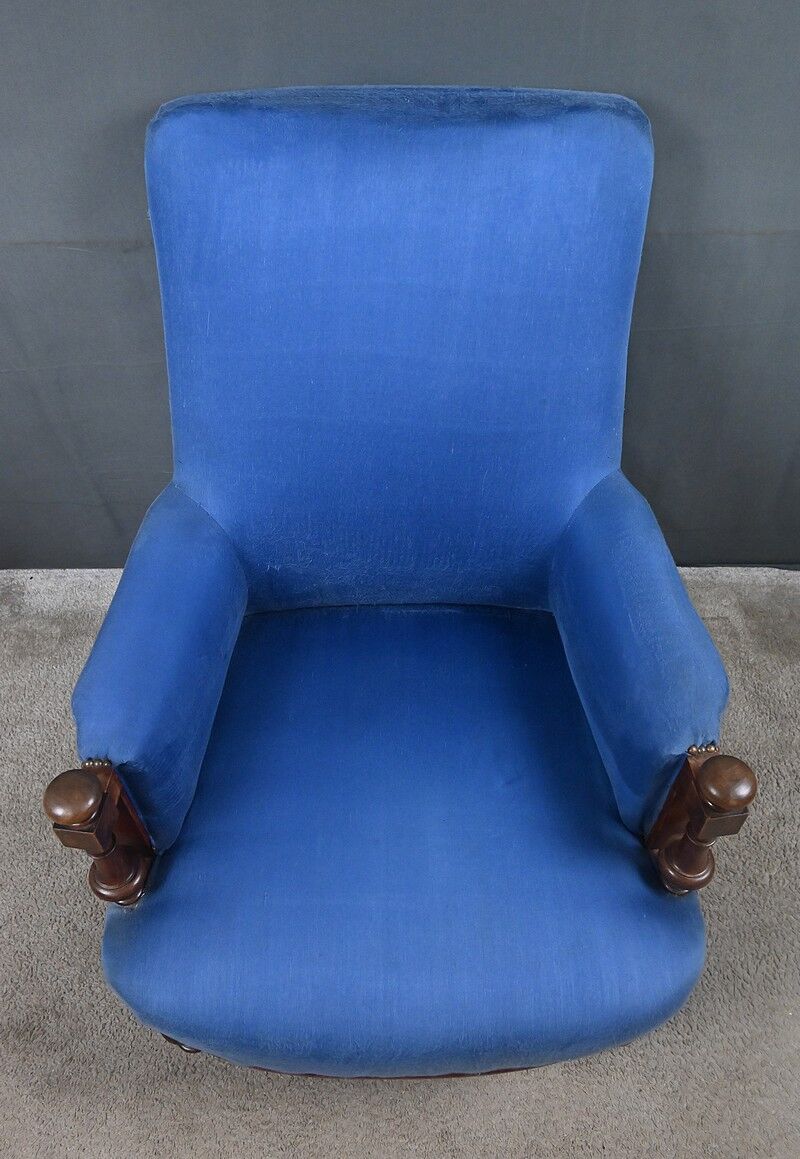 Fauteuil bergère en noyer – début XXe
