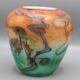 vase en pate verre signe bernard aconito