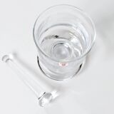 4 verres à grog et mélangeurs, Holmegaard années 70