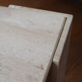 Travertine coffee table Roche Bobois