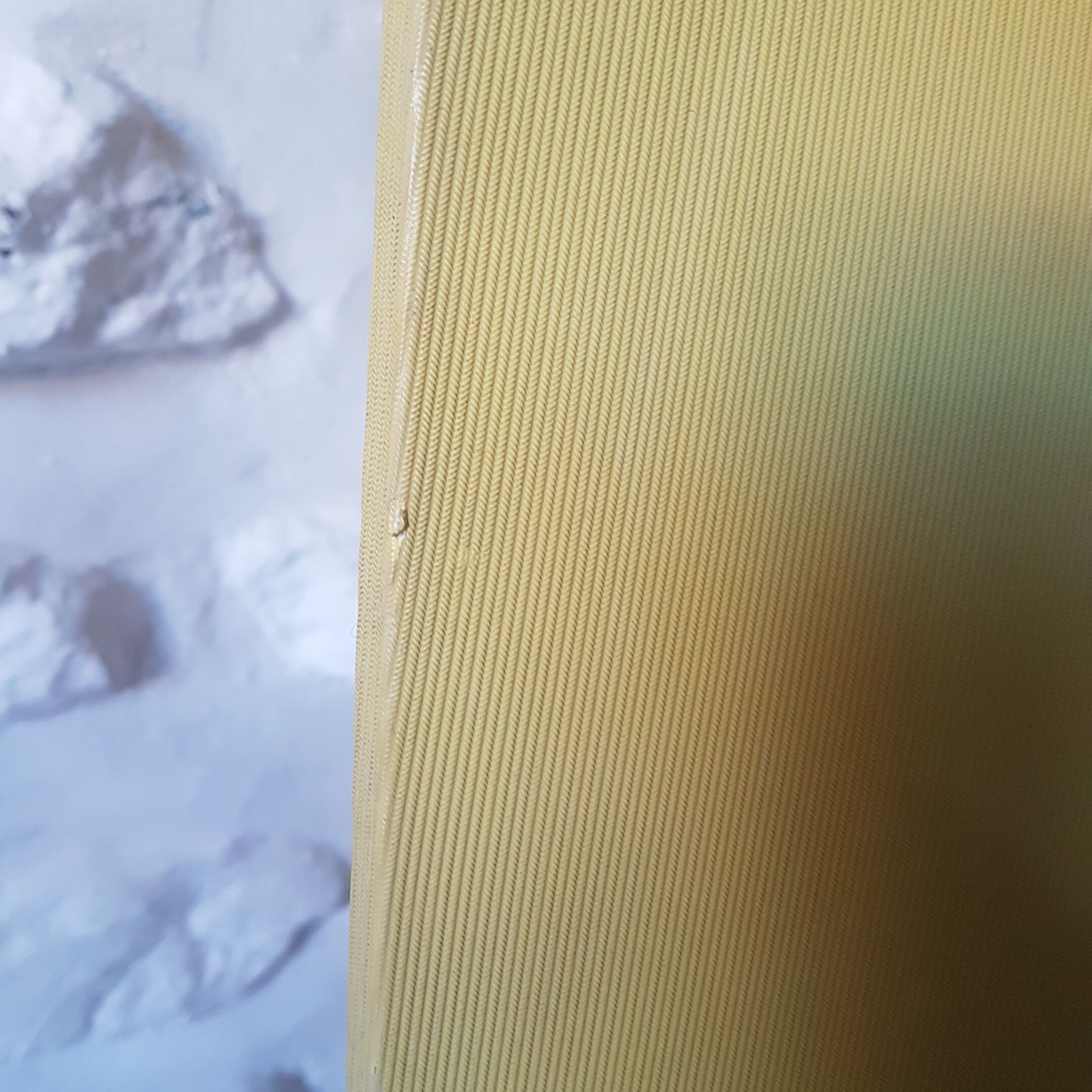 Yellow vintage tubular chair