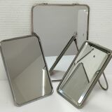 three barber mirrors metal frame early to middle XXth
