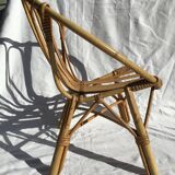 Children's rattan basket chair