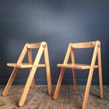 Pair of Pierre Grosjean chairs, vintage seating furniture
