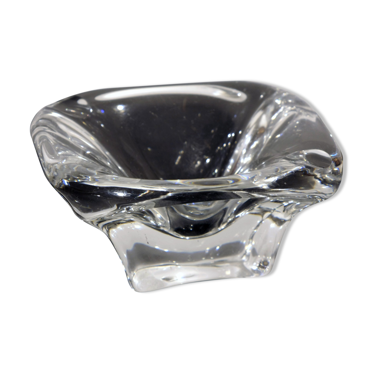 Val St Lambert crystal ashtray