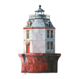 "Libby", the lighthouse, art print 21/29.7 cm