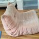 3-seater sofa & 1 armchair togo pale pink roset line