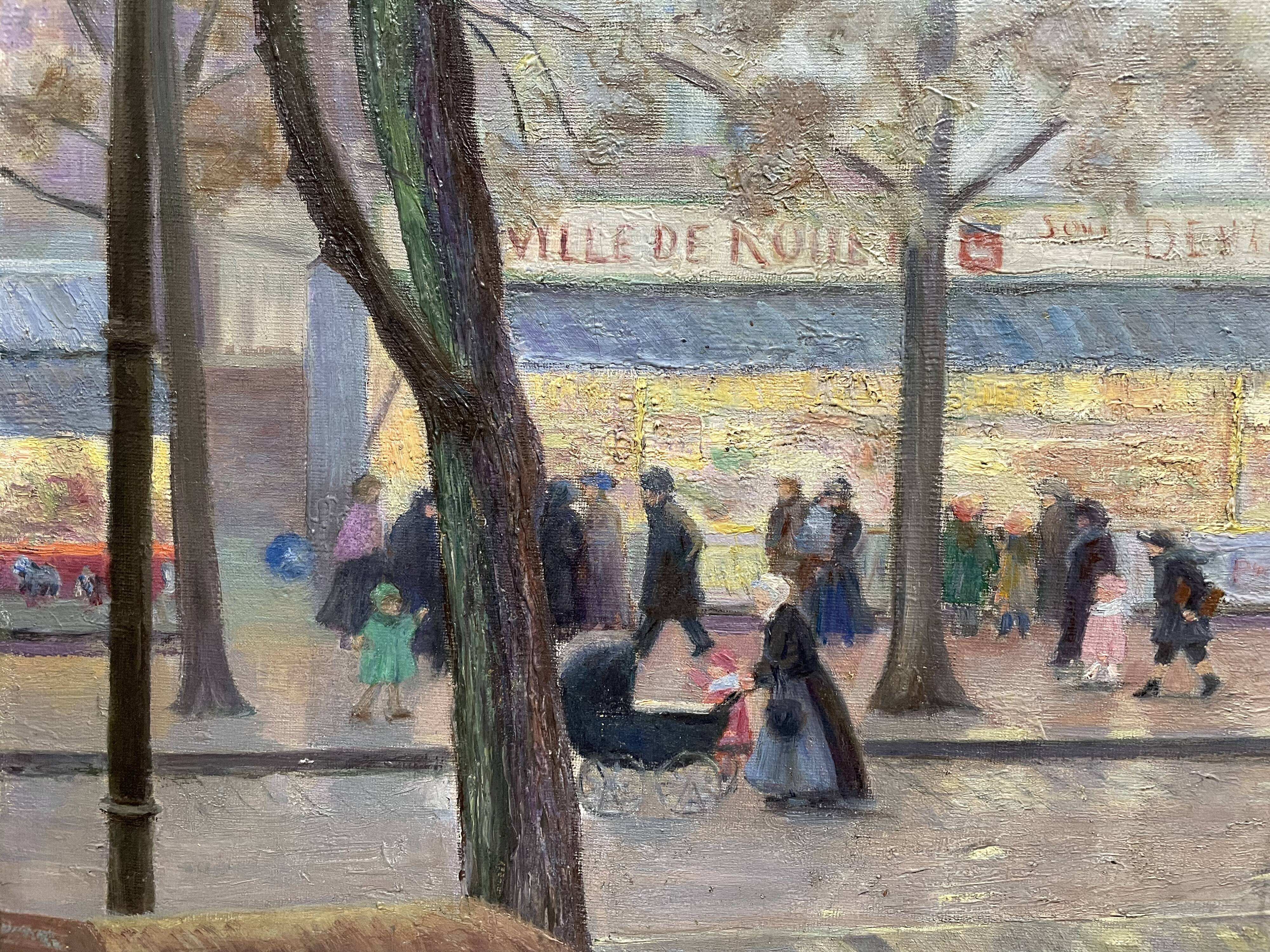 Painting "A Street of Rouen"