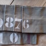 10 torchons kaki numérotés