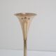 Trio of brass scandinavian candlesticks