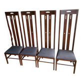 4 Chaises Mackintosh