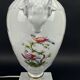 Raynaud Limoges lamp base in porcelain, paradise birds