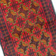 Hand Made Oriental Wool Area Rug Traditional Red Orange Carpet- 84x145cm